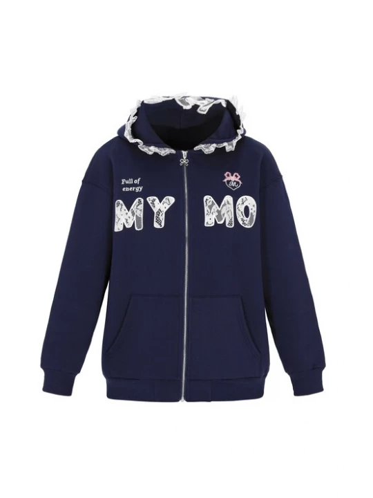 Foto van product MYMO Sweatvest navy / wit