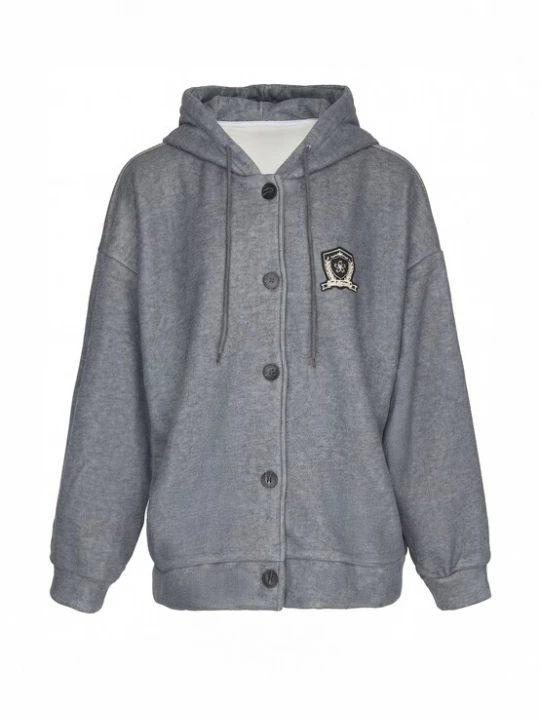 Foto van product MYMO Sweatvest 'VARSITY ' grijs