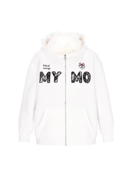 Foto van product MYMO Sweatvest zwart / offwhite