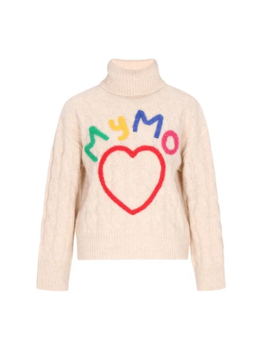 Foto van product MYMO Trui beige / geel / groen / pink