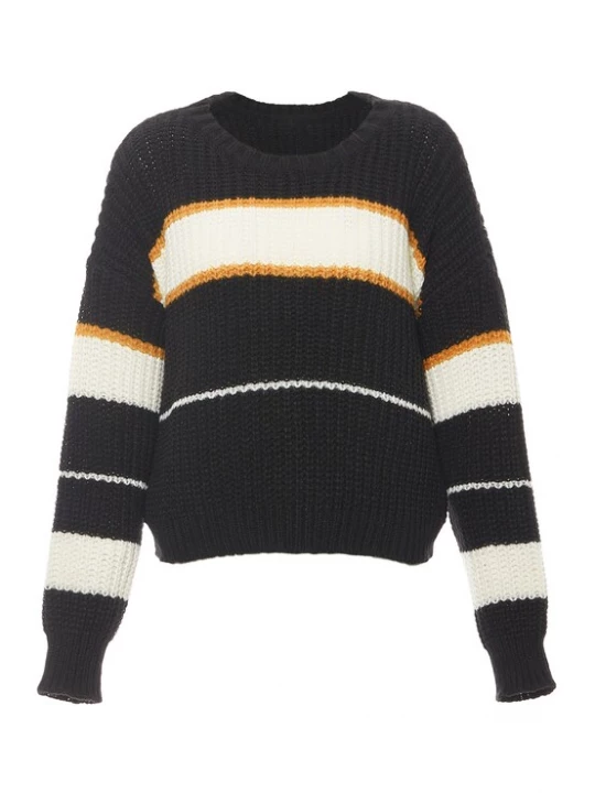 Foto van product MYMO Trui beige / oranje / zwart