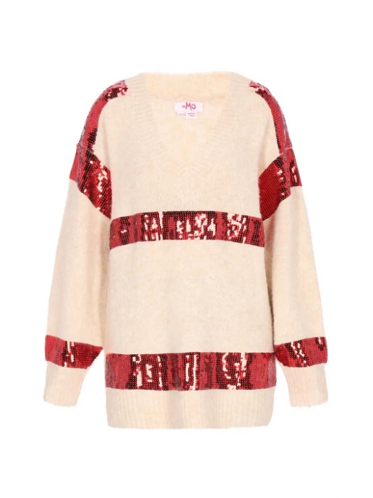 Foto van product MYMO Trui beige / rood