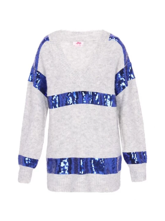 Foto van product MYMO Trui blauw / grijs