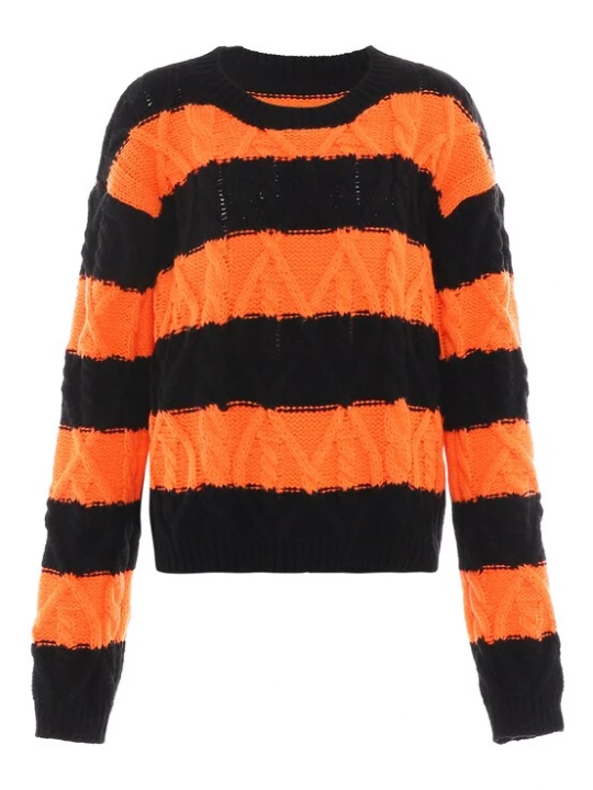 Foto van product MYMO Trui donkeroranje / zwart