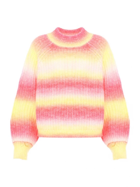 Foto van product MYMO Trui geel / magenta / pastelroze