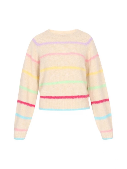 Foto van product MYMO Trui lichtbeige / lichtblauw / citroen / mintgroen / lila / rosa / magenta