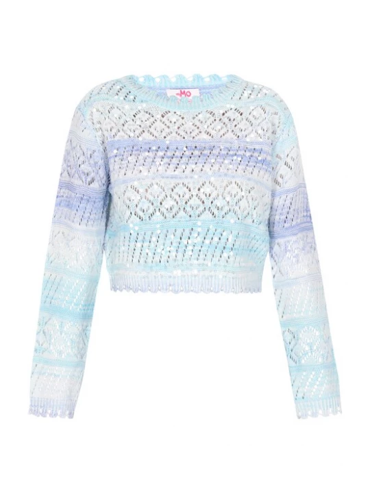 Foto van product MYMO Trui lichtblauw / donkerblauw / wit