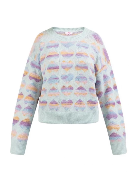 Foto van product MYMO Trui lichtblauw / lavendel / pasteloranje / pastelroze