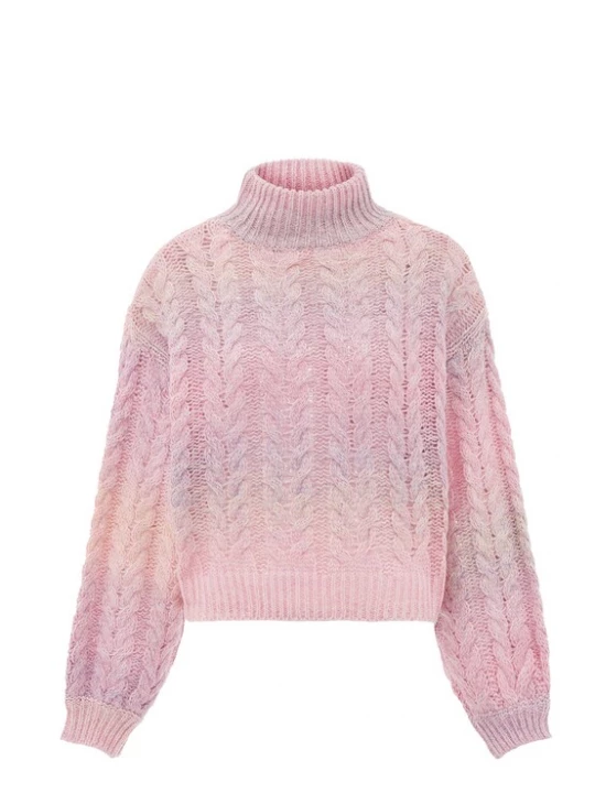 Foto van product MYMO Trui lichtblauw / pasteelgeel / rosa