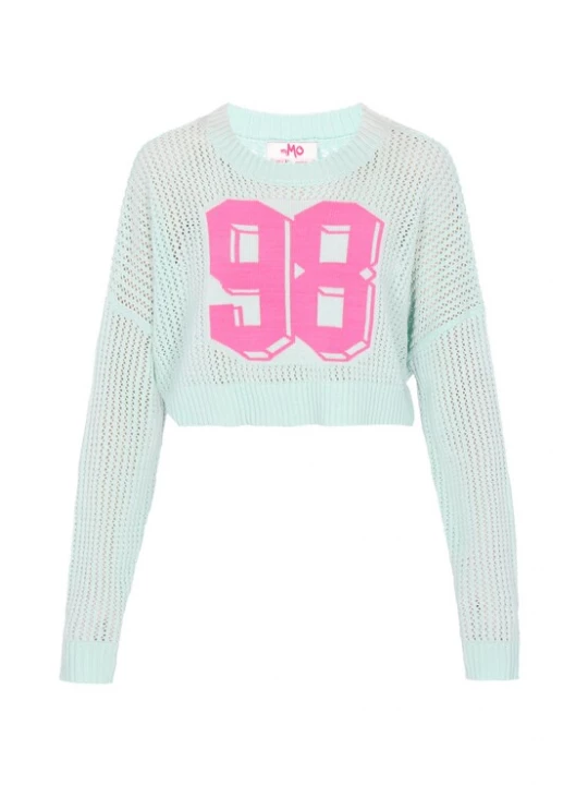 Foto van product MYMO Trui mintgroen / pink