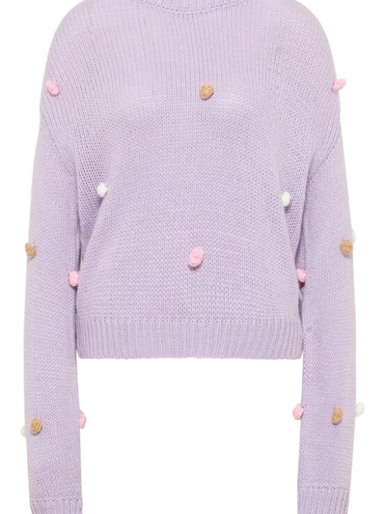 Foto van product MYMO Trui 'Nolie' camel / pastellila / rosa / wolwit