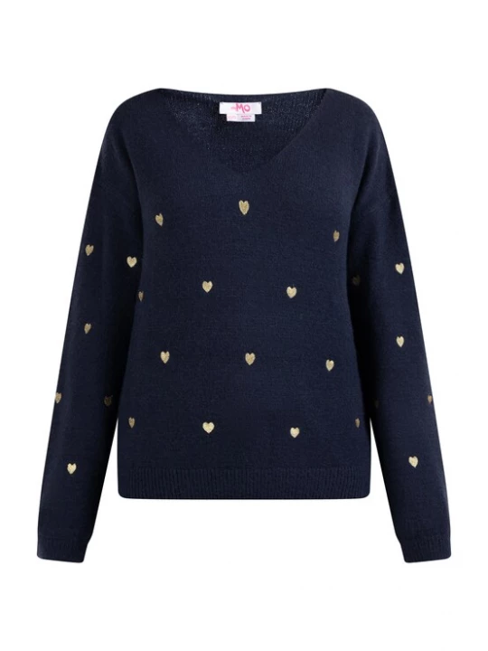 Foto van product MYMO Trui 'Nolie' navy / goudgeel