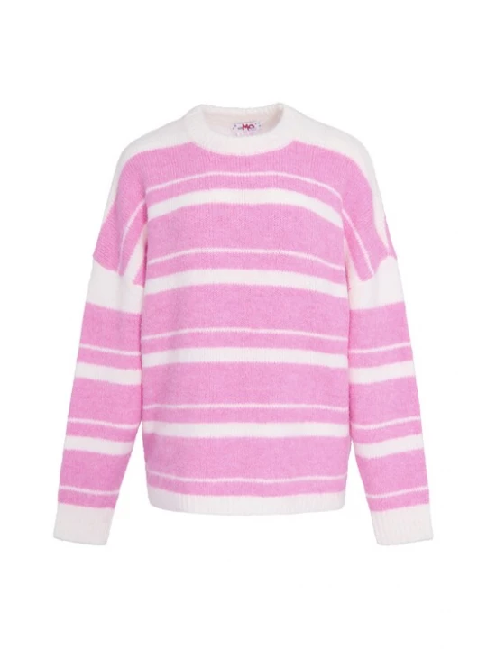 Foto van product MYMO Trui 'Pop' rosa / wit