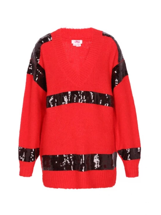 Foto van product MYMO Trui rood / zwart