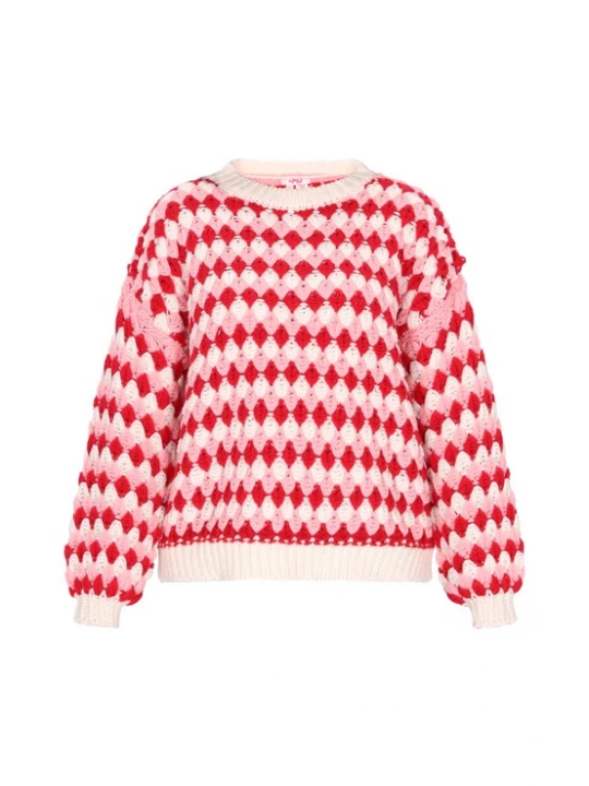 Foto van product MYMO Trui rosa / rood / wolwit