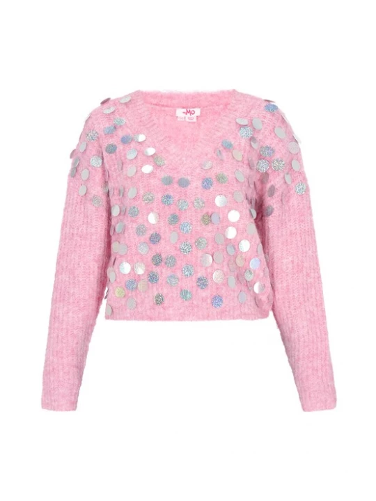 Foto van product MYMO Trui rosa / zilver
