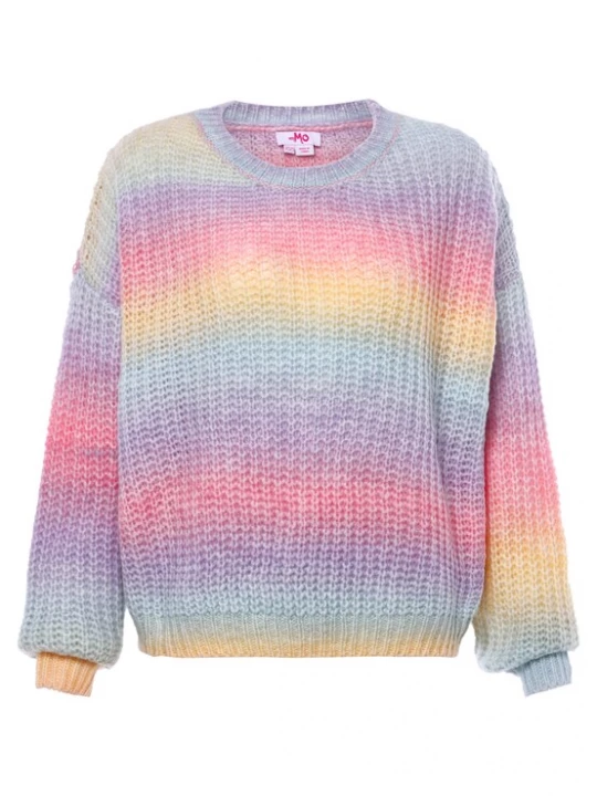 Foto van product MYMO Trui turquoise / lila / oranje / pink