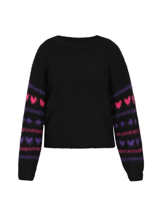 Foto van product MYMO Trui 'Young Fashion' lila / pink / zwart