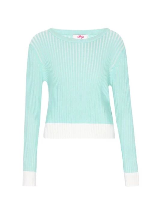 Foto van product MYMO Trui 'Young Fashion' mintgroen / wit