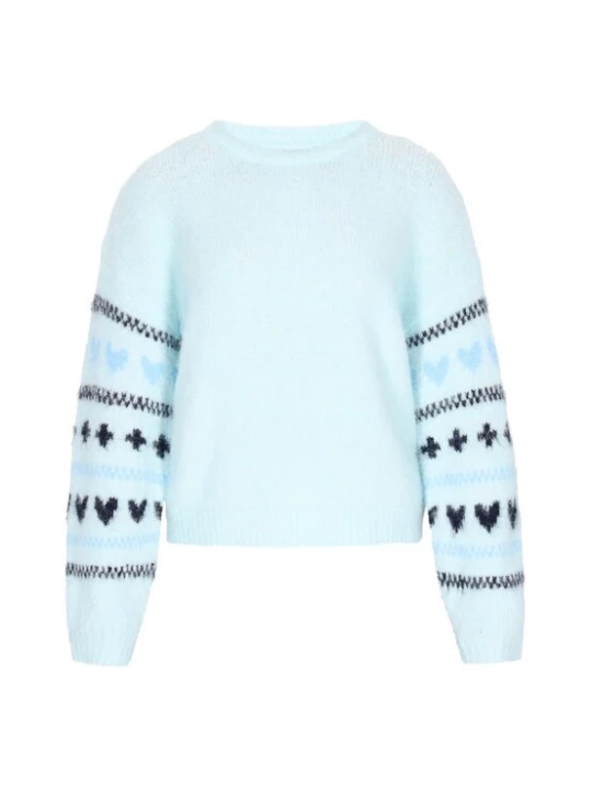 Foto van product MYMO Trui 'Young Fashion' navy / aqua / duifblauw