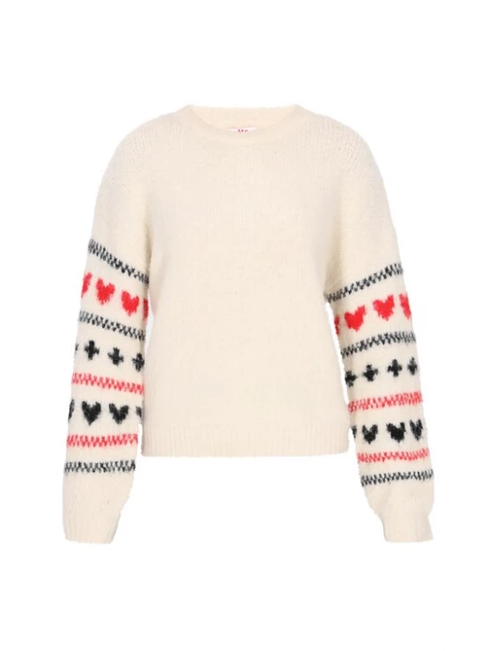 Foto van product MYMO Trui 'Young Fashion' rood / zwart / offwhite