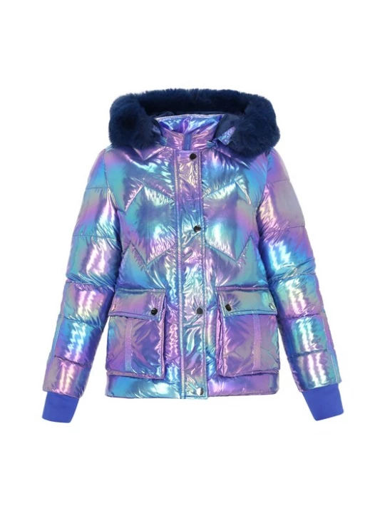 Foto van product MYMO Winterjas blauw / lichtroze