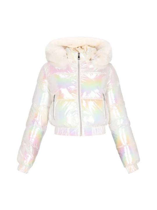 Foto van product MYMO Winterjas geel / groen / pink / offwhite