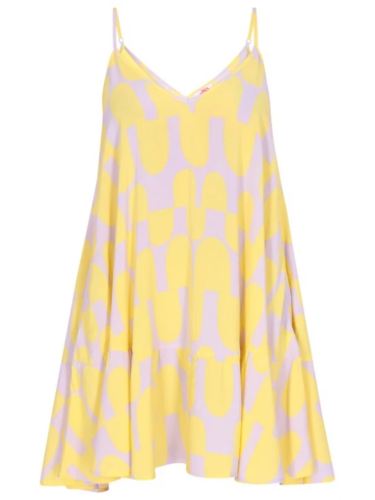 Foto van product MYMO Zomerjurk geel / lichtlila