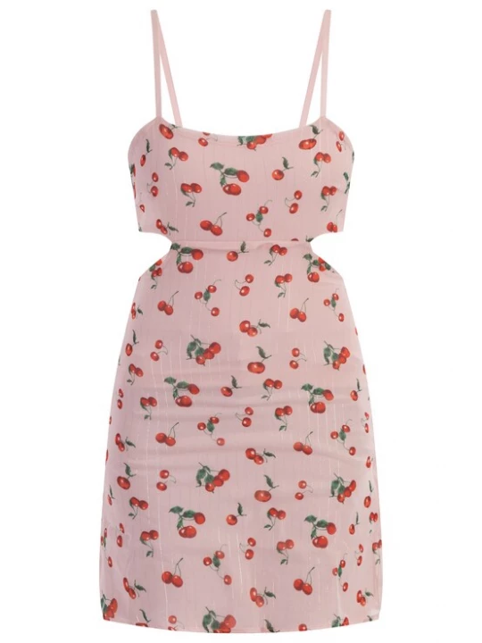 Foto van product MYMO Zomerjurk groen / rosa / rood / wit