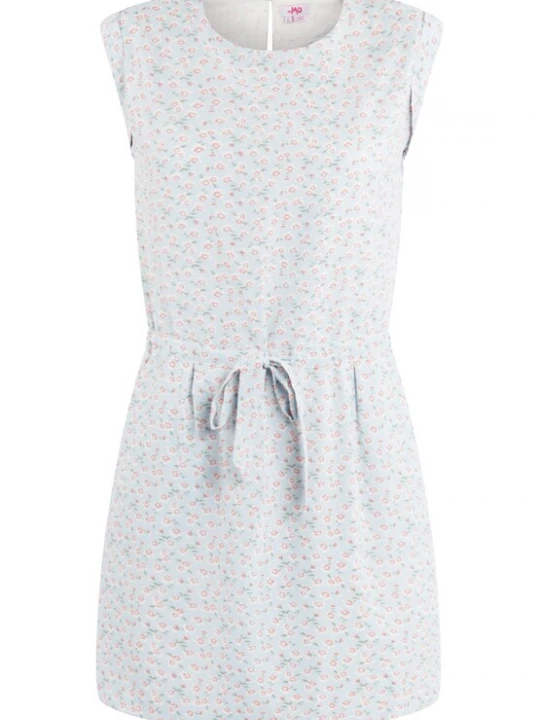 Foto van product MYMO Zomerjurk lichtblauw / donkergroen / rood / offwhite