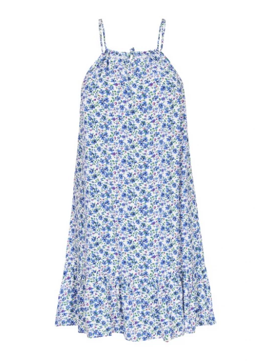 Foto van product swirly Jurk 'Spring Summer' blauw / groen / zwart / wit