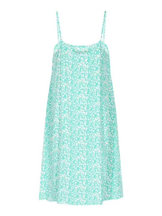 Foto van product MYMO Zomerjurk 'Spring Summer' turquoise / wit