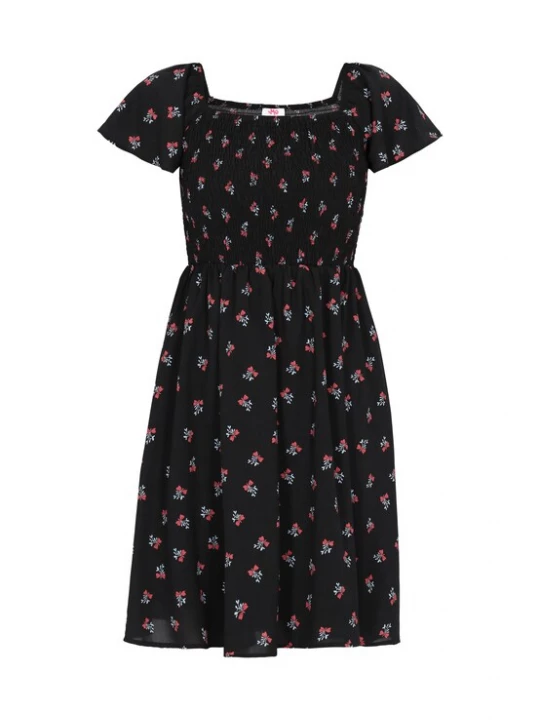 Foto van product MYMO Zomerjurk 'Young Fashion' lichtblauw / rood / zwart