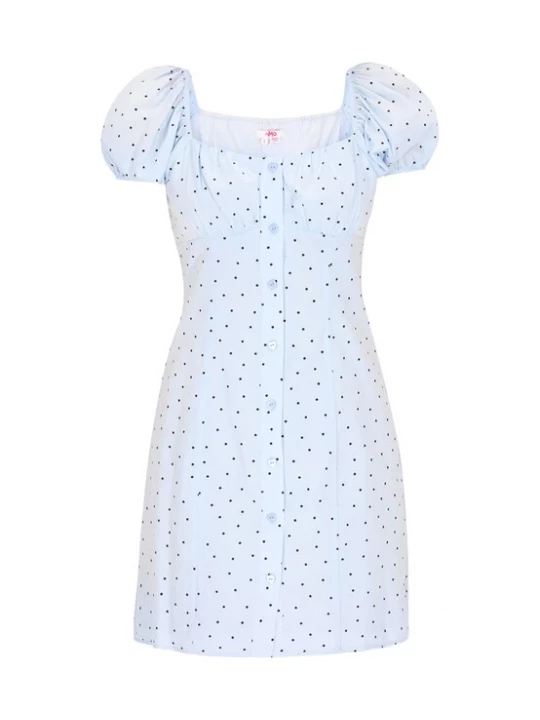 Foto van product MYMO Zomerjurk 'Young Fashion' lichtblauw / zwart