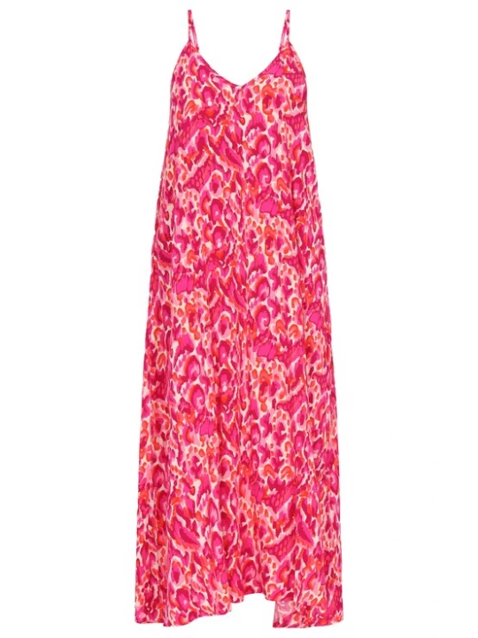 Foto van product MYMO Zomerjurk 'Young Fashion' oranje / rosa / donkerroze / wit
