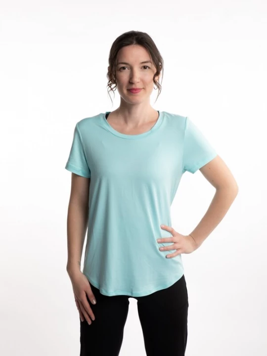 Foto van product mymotus Functioneel shirt 'mymotus®, ladies fitness T-Shirt, YW22' aqua