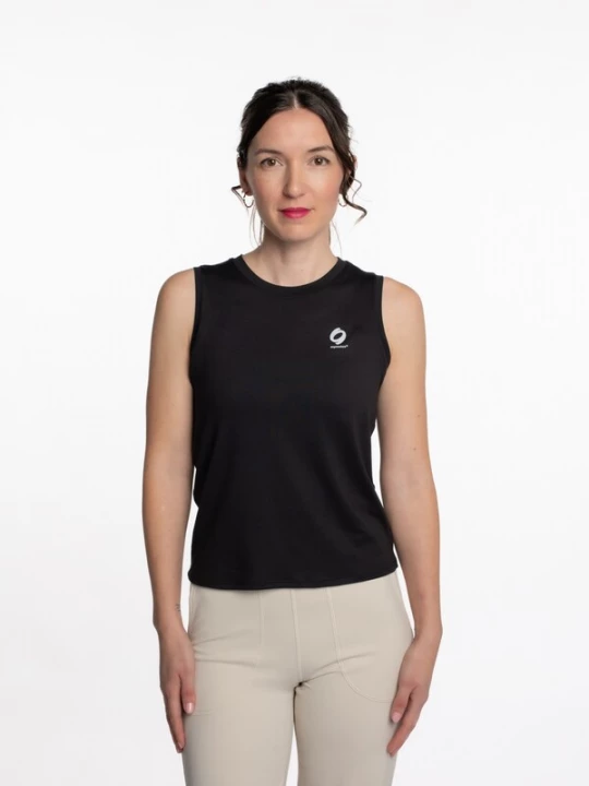 Foto van product mymotus Sporttop 'mymotu®, ladies top with details, YW11' zwart