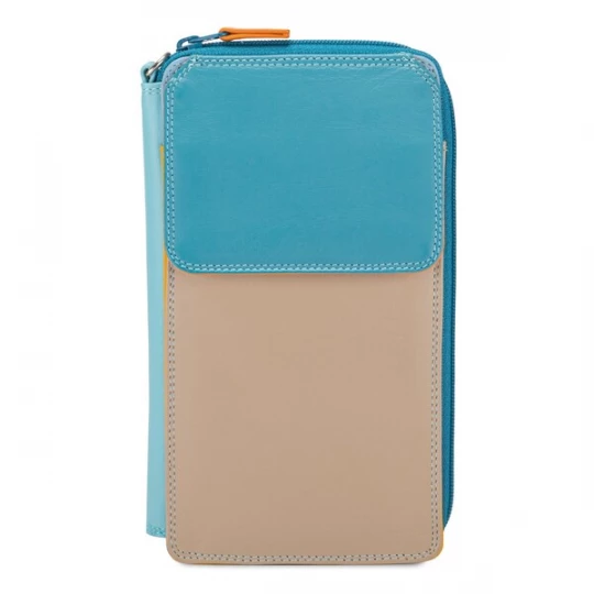 Foto van product mywalit Portemonnee beige / turquoise / lichtblauw
