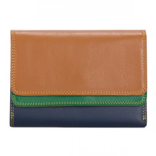 Foto van product mywalit Portemonnee camel / donkerblauw / groen