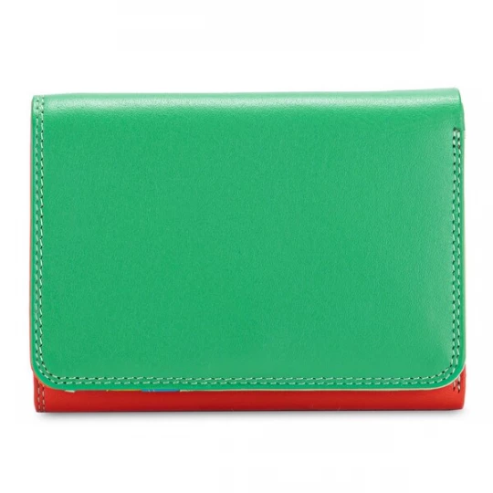 Foto van product mywalit Portemonnee 'Medium Tri-fold' geel / groen / pastelgroen / oranje / rood