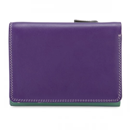 Foto van product mywalit Portemonnee 'Medium Tri-fold' kiwi / donkergroen / donkerlila