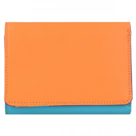 Foto van product mywalit Portemonnee 'Medium Tri-fold' neonblauw / neonlila / oranje / neonoranje / donkerroze