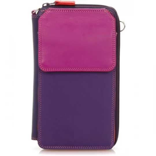 Foto van product mywalit Portemonnee 'Multi Purse' cyclaam / donkerlila / neonoranje / lichtrood