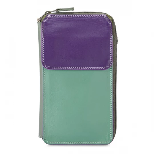 Foto van product mywalit Portemonnee 'Multi Purse' lichtgroen / donkerlila