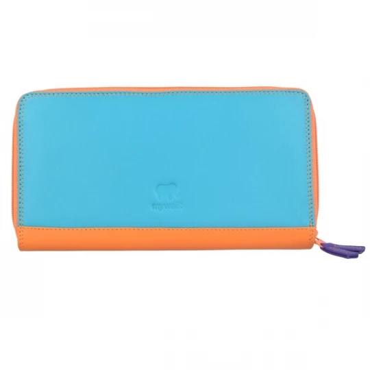 Foto van product mywalit Portemonnee turquoise / neonlila / oranje / neonoranje / neonroze