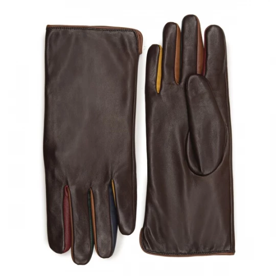 Foto van product mywalit Vingerhandschoenen marine / chocoladebruin / cognac / bordeaux