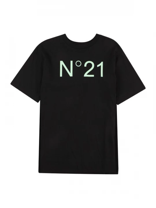 Foto van product N°21 Shirt pastelgroen / zwart