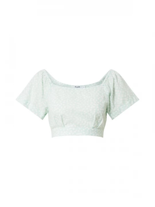 Foto van product NA-KD Shirt pastelgroen / wit