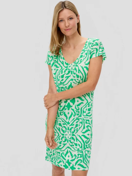 Foto van product Nachthemd van zuivere viscose s.Oliver groen