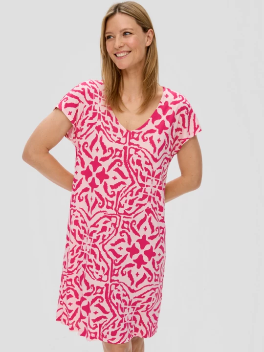 Foto van product Nachthemd van zuivere viscose s.Oliver roze